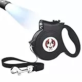 Viesap Guinzagli Retrattili, Guinzaglio Retrattile per Cani, Nastro di Nylon Solido Guinzaglio, Cani Guinzagli per Piccoli Medi Cani Perfetto per Animale Domestico Fino a 35kg, 5M Nero Guinzaglio.