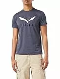 SALEWA Solid Logo, Maglietta Uomo, Multicolore (Premium Navy Melange), 48