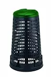 BIDONE TRESPOLO DIAMETRO 58, ALTEZZA 90, LITRI 100 CON COPERCHIO VERDE
