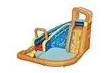 Bestway H2OGO! Turbo Splash Gonfiabile Mega Castello Gonfiabile Parco Acquatico per Bambini con acquascivolo, Pistola ad Acqua, Parete Arrampicata e Zona Piscina, Multicolore