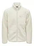 ONLY & SONS Onsdallas-Giacca Sherpa Otw Vd Pile, Rivestimento Argento, S Uomo