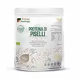 F Energy Feelings Proteine di Piselli al Gusto di Vaniglia in Polvere BIO 1 Kg / 81% Proteine Vegetali / Proteine Vegane Massa Muscolare e Dimagrire / Senza Zuccheri Aggiunti, Lattosio né Glutine