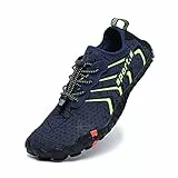 ziitop Scarpe da bagno da donna e uomo, ad asciugatura rapida, con fori di drenaggio, da spiaggia, da nuoto, unisex, per kayak, palestra, trail trekking, taglia 35-46, Blu, 41 EU