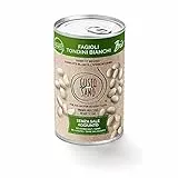 GUSTO SANO - FAGIOLI TONDINI BIANCHI BIOLOGICI - Senza Sale Aggiunto - Fagioli in scatola reidratati e lessati – NON OGM – Comoda scorta da 6 confezioni x 400 gr.6