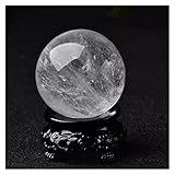 Naturali 1 PC Pallina naturale quarzo cristallo palla roccia minerale palla reiki meditazione energia pietra pietra deco (Color : Crystal, Size : 35-40mm)