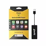 Carlinkit Wired CarPlay/Wired Android Auto Adapter per Android Radio Car, Necessità di installare Autokit APK nell'autoradio, Supporto MirrorScreen/Aggiornamento online, Nero