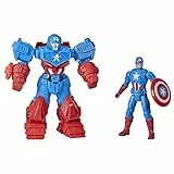 Hasbro Marvel Avengers Mech Strike - Super Hero da 20 cm, action figure di Captain America Ultimate Mech Suit, per bambini dai 4 anni in su