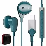 Cuffie USB C,Cuffie USB Tipo C In-Ear HiFi Stereo USB C con microfono e controllo del volume per iPhone 15 Pro Max per Xiaomi 13 12 11T Pro Samsung A54 A34 A53 S23 FE S22 Ultra Pixel 8 7a 6 OnePlus 11