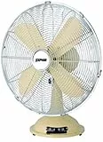 Ventilatore da tavolo vintage crema