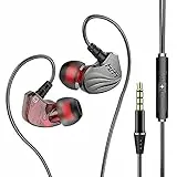 Holiper Auricolari con Filo e Microfono, Cuffie in Ear di Alta Qualità Jack 3.5 mm, Chiamata HD e Controllo del Volume, Cuffiette con Filo per iOS Android Laptop PC, Cavo da 1,2 Metri