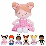 Starpony OUOZZZ Bambola di Pezza,Bambole Per Bambina,Regalo Bambola Bambina 1 2 3 4 Anno,Giocattolo Morbido e Sicuro,38CM,Rosa
