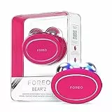 FOREO BEAR 2, massaggiatore viso lifting avanzato a microcorrente - Massaggio viso anti-age - Lifting istantaneo - Rassoda e definisce - Non invasivo - Fuchsia