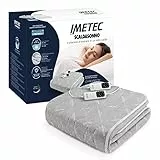 Imetec Scaldasonno Adapto matrimoniale, Basso consumo, Riscaldamento rapido, Temperatura personalizzata, Tessuto trapuntato anallergico, Made in italy, 2 comandi con 6 temperature, 150 x 160 cm