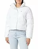Calvin Klein Jeans Puffer Lucido ritagliato Giacche Imbottite, Bright White, M Donna