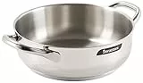 Barazzoni Chef Line Tegame, Acciaio, Argento, cm 28