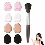 Powder Puff Start Makers,8 pezzi Piumino da Cipria, Riutilizzabile Spugnette per Trucco,Spugnetta per Cipria Triangolo Del Viso,Riutilizzabile Spugna Fondotinta,Strumenti per Il Trucco