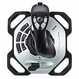 Logitech G Extreme 3D Pro Joystick, Controllo Timone a Rotazione, 12 Pulsanti ‎Programmabili, Comando Hat Switch a 8 Direzioni, Base Stabile Robusta, Tiro Rapido, ‎Connessione USB, PC - Nero/Argento