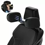Deyooxi Poggiatesta Auto Bambini, Cuscini poggiatesta regolabile auto, Rotazione a 360°,Cuscino per il collo con morbida schiuma memoria, per Bambini e Adulti