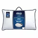 Silentnight Cuscino a Molle insacchettate, Microfibra, Bianco, Singolo, 1 unità (Confezione da 1)