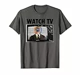 Guarda la TV. Obey. iconico retrò cult classico citazioni di film 1980 Maglietta