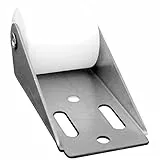 Schellenberg 10255 Rullino di rinvio avvolgibili con Piastra a Vite Mini/Maxi, Protegge la Cinghia tapparella, Grigio