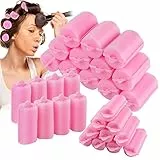 24 Pezzi Bigodini Spugna, Bigodini per Styling Capelli 40/30/25mm Bigodini in Schiuma, Parrucchiere Bigodini 3 dimensioni Rullo flessibile per Donne e Bambini