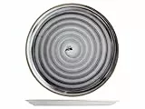 Saturnia Piatto Pizza/Sottopiatto Modello Circus 31cm tonalità Grigio, Lavabile in Lavastoviglie, Design Moderno ed Elegante, Colore Acceso per la Tua tavola, 5628331
