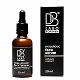 Dblabo Siero Viso Uomo con Acido Ialuronico Puro e Vitamina C - 100% Made In Italy - Anti Rughe Antiage Effetto Immediato
