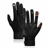 Mokani Guanti Invernali Caldi, Touch Screen Antivento Guanti Sportivi per Uomo Donna, Guanti Antiscivolo per Corsa, Guida, Ciclismo, Arrampicata (S/M/L/XL)