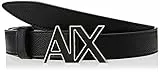 ARMANI EXCHANGE Sustainable, Fibbia con Logo Cintura, Schwarz, m Casual