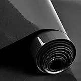 THETHO Carta da parati autoadesiva nero Carta adesiva impermeabile 40x300cm Vinili per mobili Cucina Armadio a muro Bagno