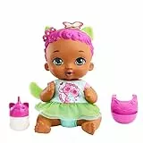 My Garden Baby - Bambola Junior Gattina, alta più di 30 cm con accessori, tra cui pannolino riutilizzabile, bavaglino e biberon, giocattolo per bambini, 3+ anni, HHL23