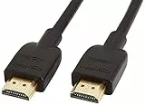Amazon Basics Cavo Ultra HD HDMI 2.0 ad alta velocità, formati 3D supportati, con Audio Return Channel, 1,8 m, Nero
