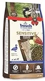 bosch Tiernahrung Sensitive Anatra e Patate | 1 kg | Cibo secco per cani adulti | Adatto anche a cani sensibili dal punto di vista nutrizionale | Per stabilizzare la flora intestinale