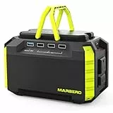 MARBERO Centrale elettrica portatile 150Wh Camping Solar Power Bank Alimentatore batteria al litio con 110V 150W picco AC uscita, porte DC, porte USB torce LED per CPAP Home Camping emergenza