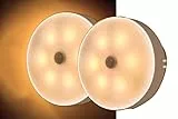 vol 2 pacchetti Luce notturna con rilevatore di movimento per interni per bambini 3 MODI USB ricaricabile wireless LED luce notturna con interruttore, luce bianca calda