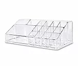 Vetrineinrete® Organizer portatrucchi per trucchi e pennelli scatola trasparente con diversi scomparti organizzatore per cosmetici espositore grande e piccolo (Grande) D32