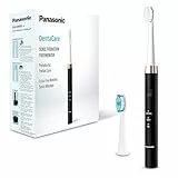 Panasonic EW-DM81-K503 Spazzolino Elettrico, 2 Testine Incluse, Timer, 2 Modalità di Funzionamento, Design Ergonomico, 31.000 Movimenti al Minuto, Vibrazioni Soniche, Nero