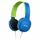 PHILIPS AUDIO Shk2000Bl/00 Cuffie Per Bambini Over Ear, Limite Di Volume Di 85 Db, Isolamento Acustico, Cuscinetti Auricolari Morbidi, Archetto Ergonomico, Blu, Taglia Unica