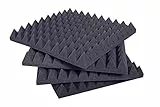 Keyhelm - Pannelli Fonoassorbenti Piramidali 50x50x6 D25 Pacco Da 20 | Correzione Acustica Medio-Alte Frequenze | Studio di Registrazione