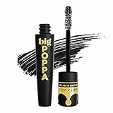 wet n wild, Big Poppa Mascara, Volume Intenso, Mascara che Allunga le Ciglia, Formula Arricchita con Olio di Ricino e Senza Grumi, Intensità Progressiva, Blackest Black