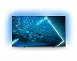 PHILIPS 55Oled707 Smart Tv Oled Uhd 4K 55 Pollici, High Dynamic Range, Dolby Atmos, Immagini E Audio Come Al Cinema, Design Sottile, 120 Hz, Ambilight, Tv Android, Assistente Google, 55 Pollici