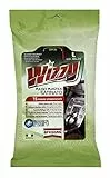 Arexons Wizzy, 15 panni imbibiti monouso, salviettine pulisci plastica ideali per auto, panni pulisciplastica effetto satinato, protezione delle superfici, speciali per interni auto