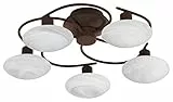 Trio Leuchten Trio 6380051-24 Lentin Plafoniera, 5x28 Watt, Ruggine/Bianco, 50 cm G9, 28 W