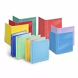 Pigna Monocromo 001196330, Raccoglitore Cartonato ad Anelli, formato A4, 27 x 32 cm, Pacco da 5 Pezzi, assortiti