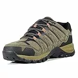 Hi-Tec Muflon Low, Scarpe da Trekking Uomo,Scarpe Trekking Uomo Impermeabili, Scarpe da montagna Uomo, Pumpkin Pureed Pureed Taupe Dark, 45 EU