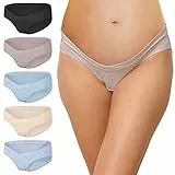 INNERSY Slip Premaman Cotone Traspirante Mutandine Gestante Multicolore 5 Pezzi (40, Multicolore Scuro)