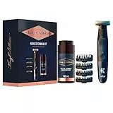 King C. Gillette Style Master Kit REGOLABARBA UOMO e CREMA IDRATANTE VISO E BARBA, Ideale per la Cura della Barba, Confezione Idea Regalo, Set Barba Uomo Professionale