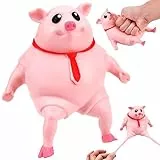 Vibbang Giocattolo Da Schiacciare A Forma Di Maiale, Piggy Giocattolo Antistress, Spremere Maiale Giocattolo per Adulti & Bambini, Antistress Da Impastare Per Alleviare Sensoriali (A)