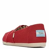 TOMS Alpargata Loafer Flat, Mocassino Basso, Rosso, 43.5 EU